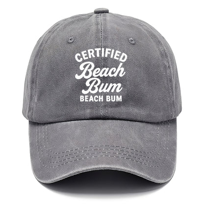 certified beach bum Hat