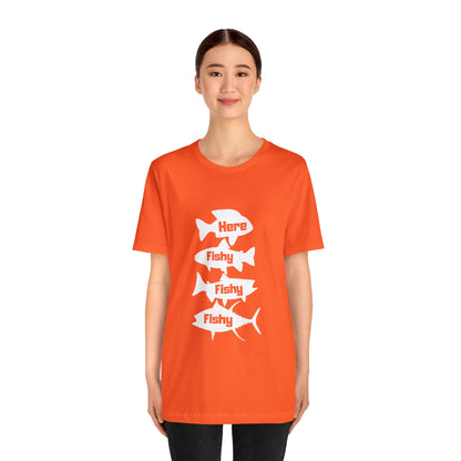 Here Fishy Fishy Fishy ユニセックス ジャージ 半袖 Tシャツ