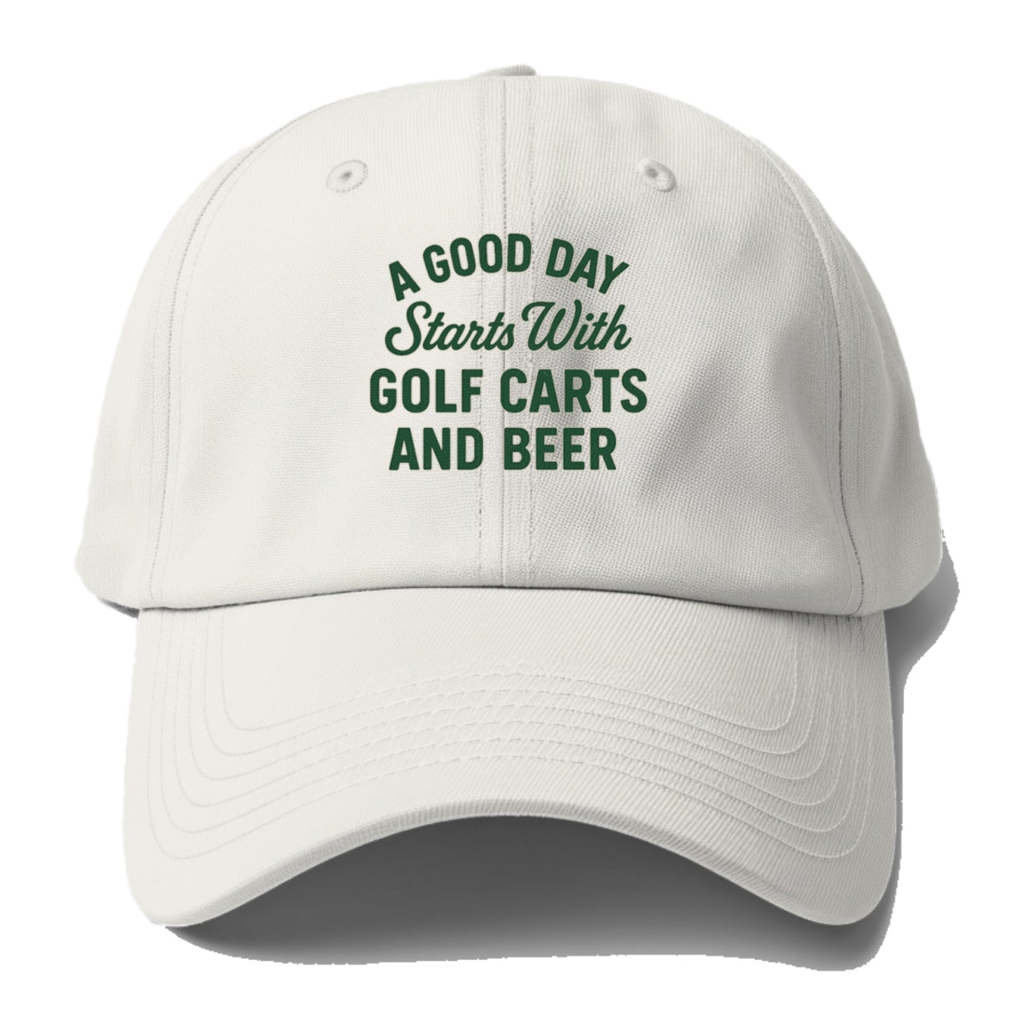 golf carts and beer saying Hat