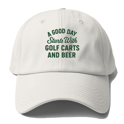 golf carts and beer saying Hat