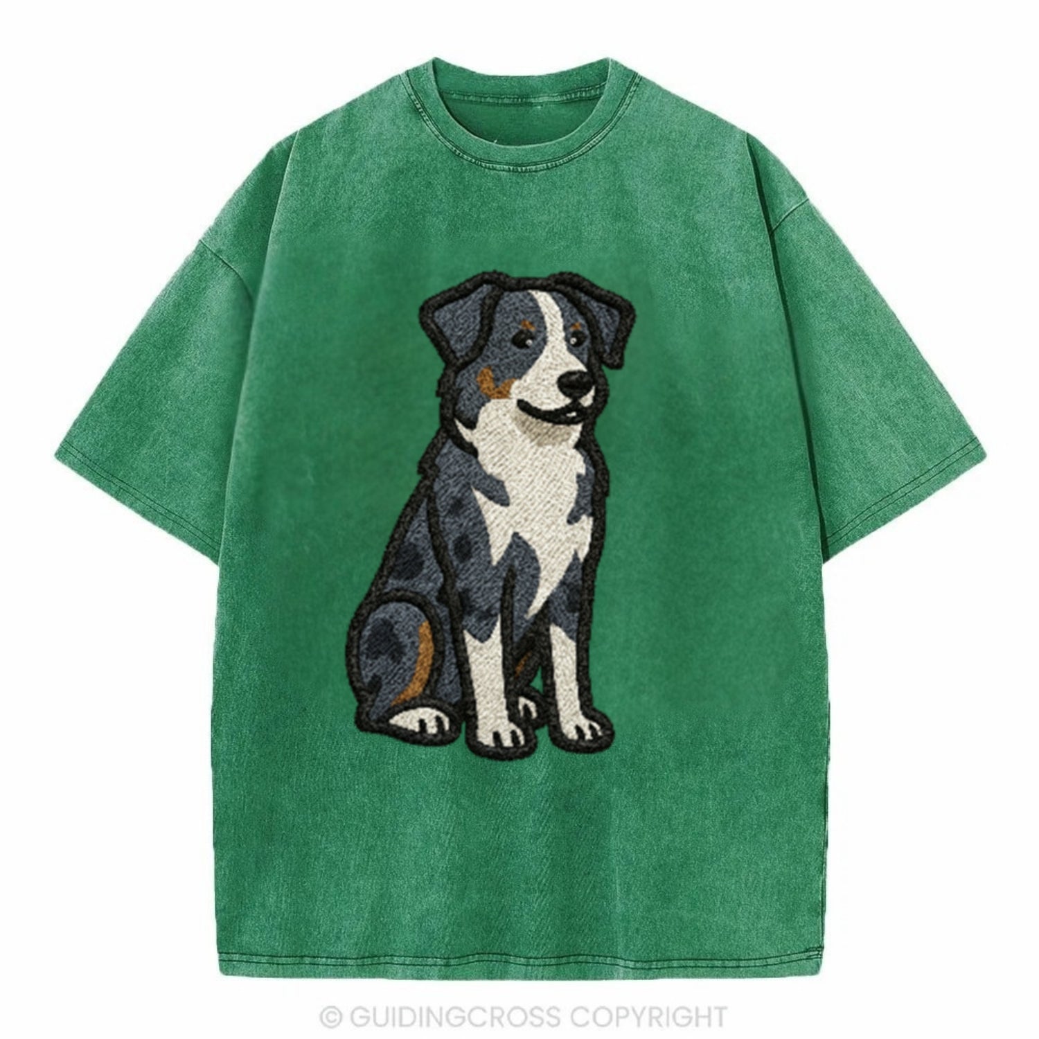 australian-shepherd-blue-merle-vibrant-spirit Hat