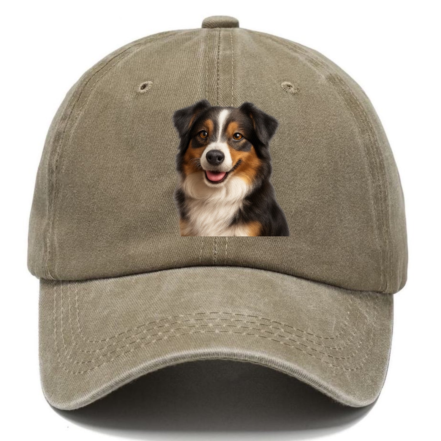 mini australian shepherd portrait design Hat