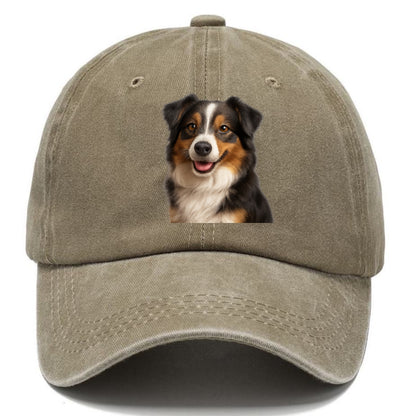 mini australian shepherd portrait design Hat
