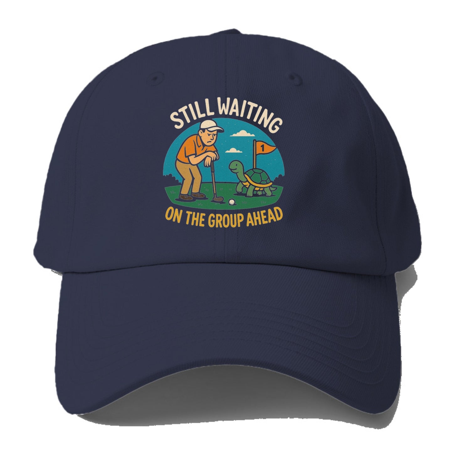still waiting on the group ahead Hat