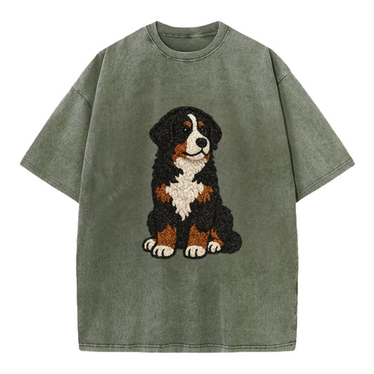 bernedoodle-tricolor-curly-playful-charm Hat