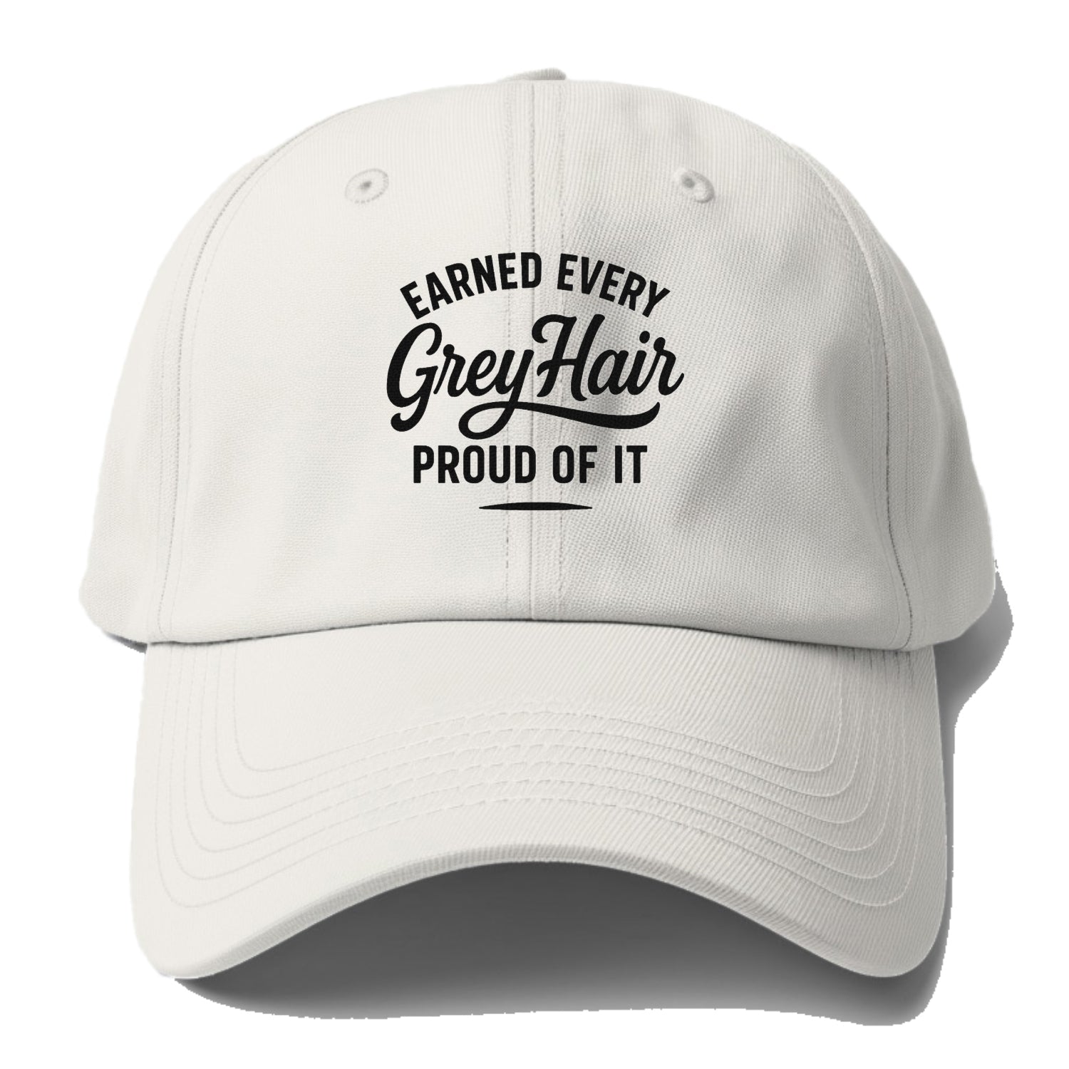 earned grey hair pride design Hat