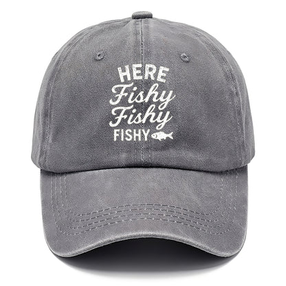 here fishy fishy fishing lure Hat