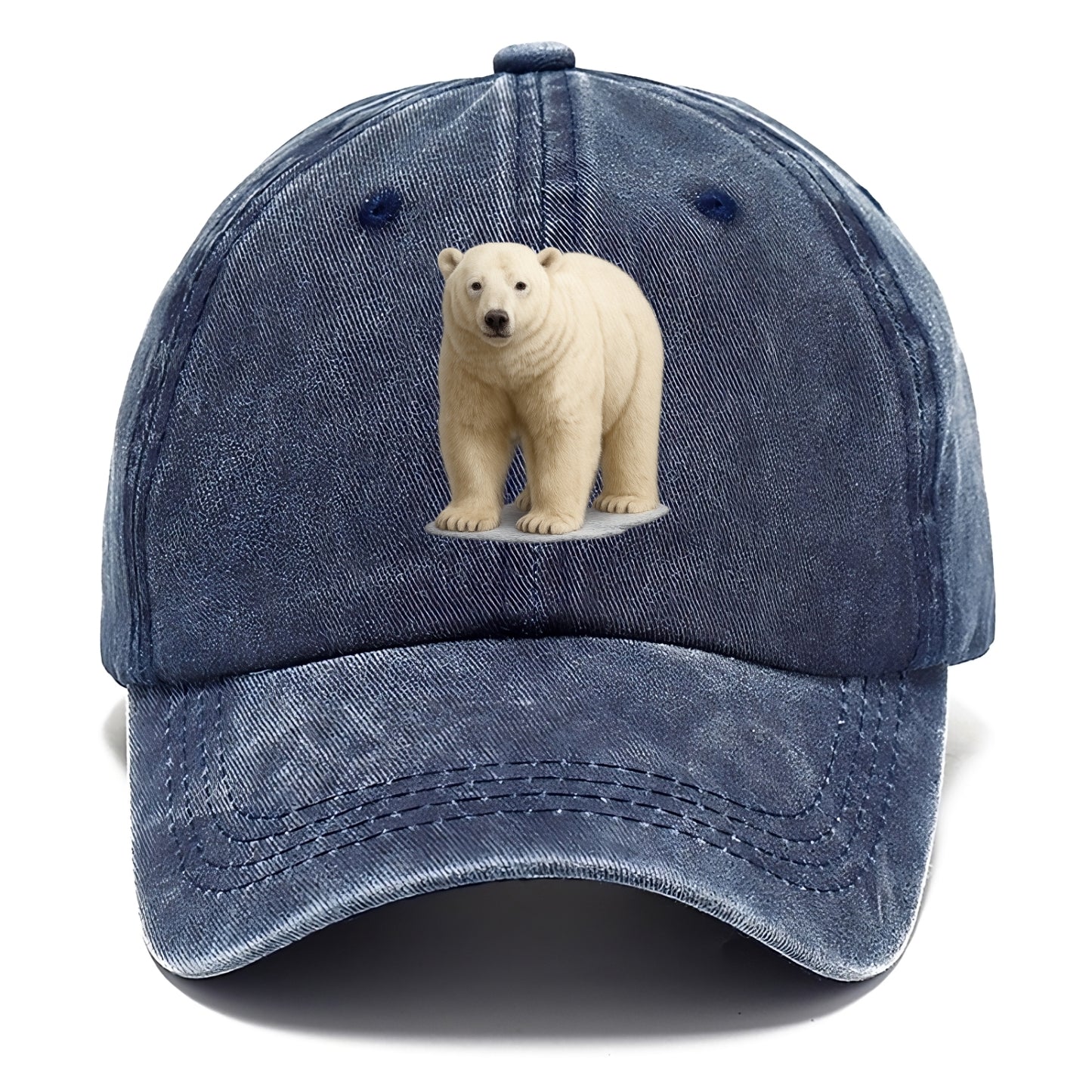 majestic polar bear front portrait Hat