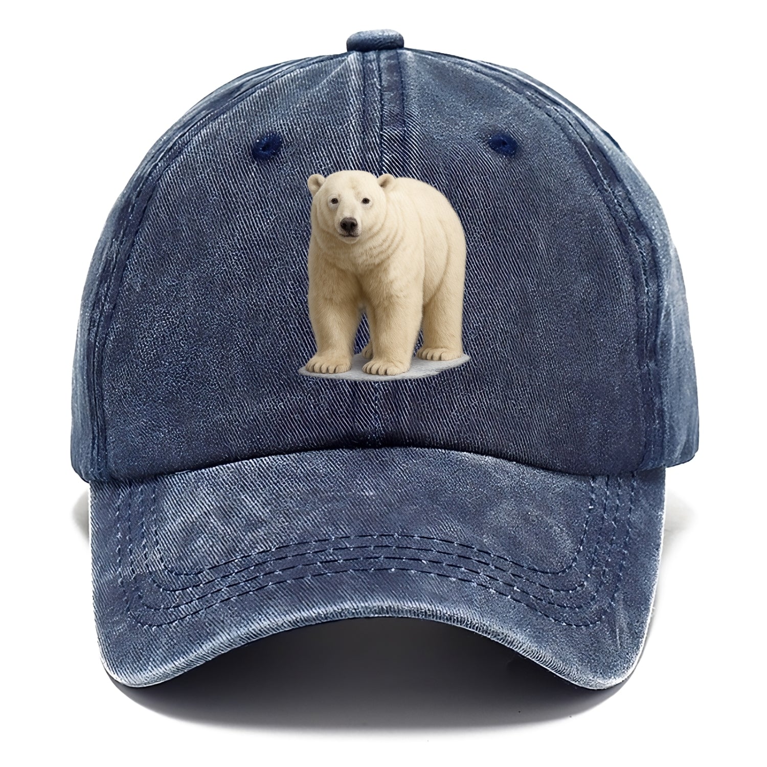 majestic polar bear front portrait Hat