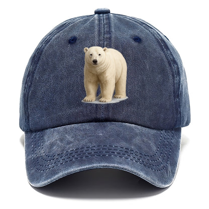 majestic polar bear front portrait Hat