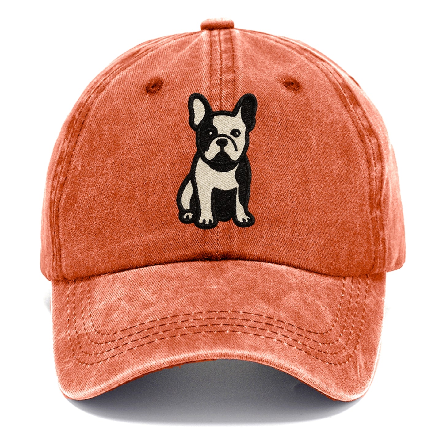 French Bulldog Black And White Tuxedo Pose Hat