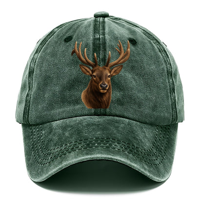 elk portrait design Hat