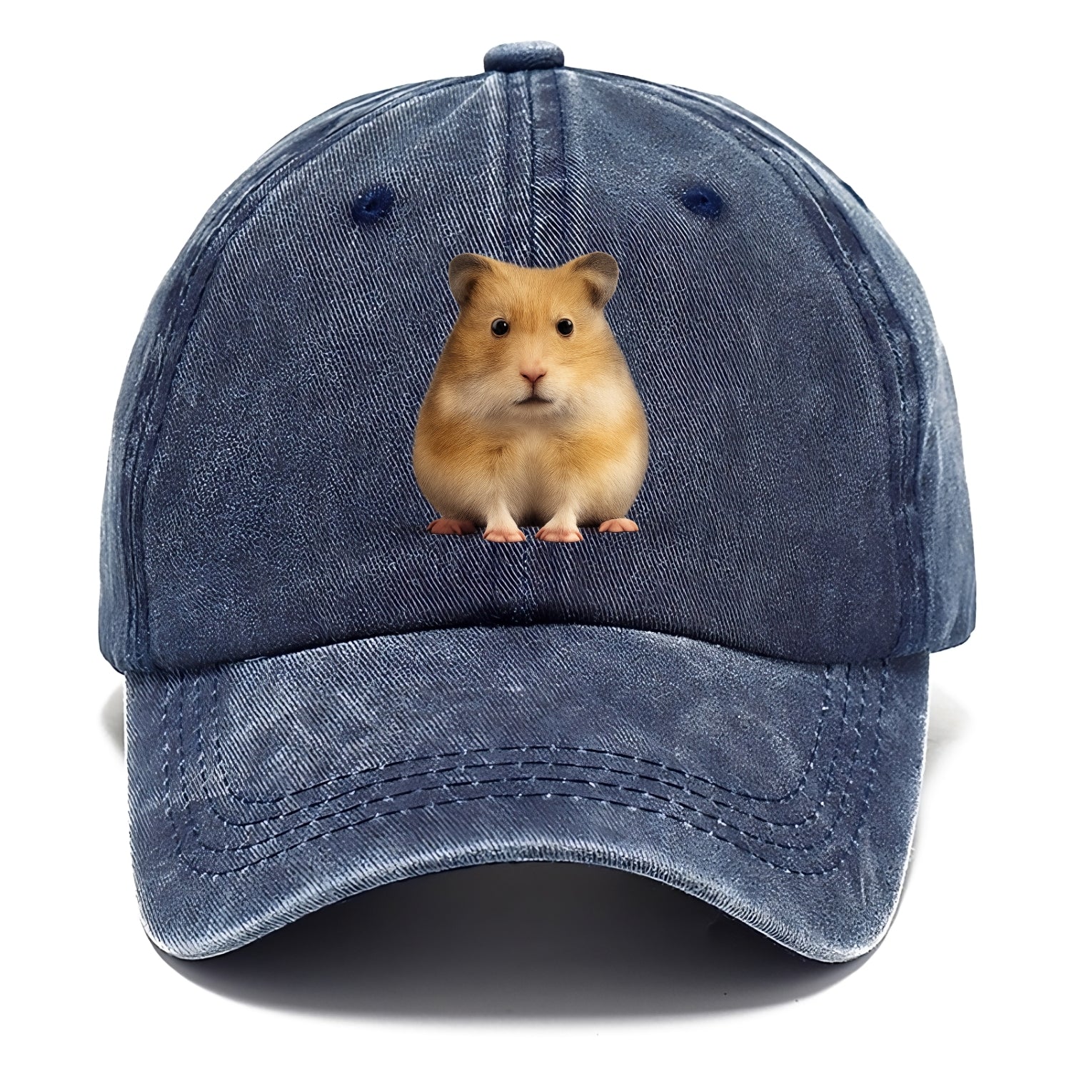 cute realistic hamster illustration portrait Hat