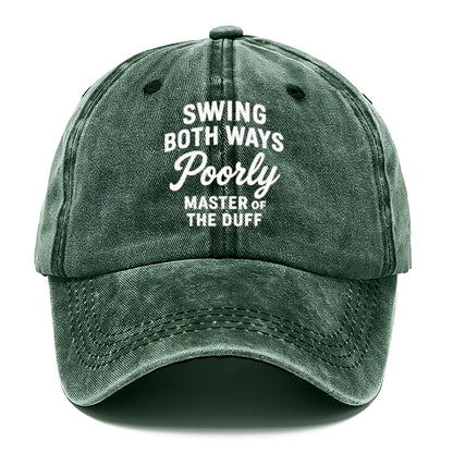 golf swing poorly Hat