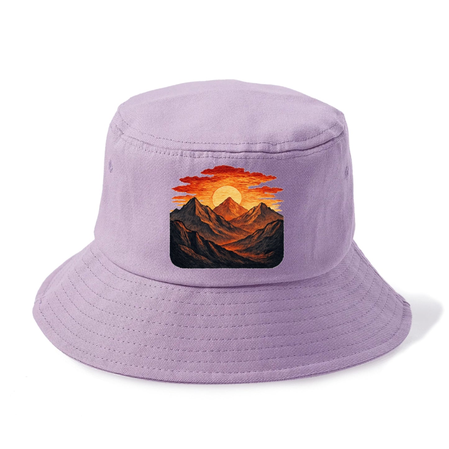 fiery mountains and sunset vista Hat