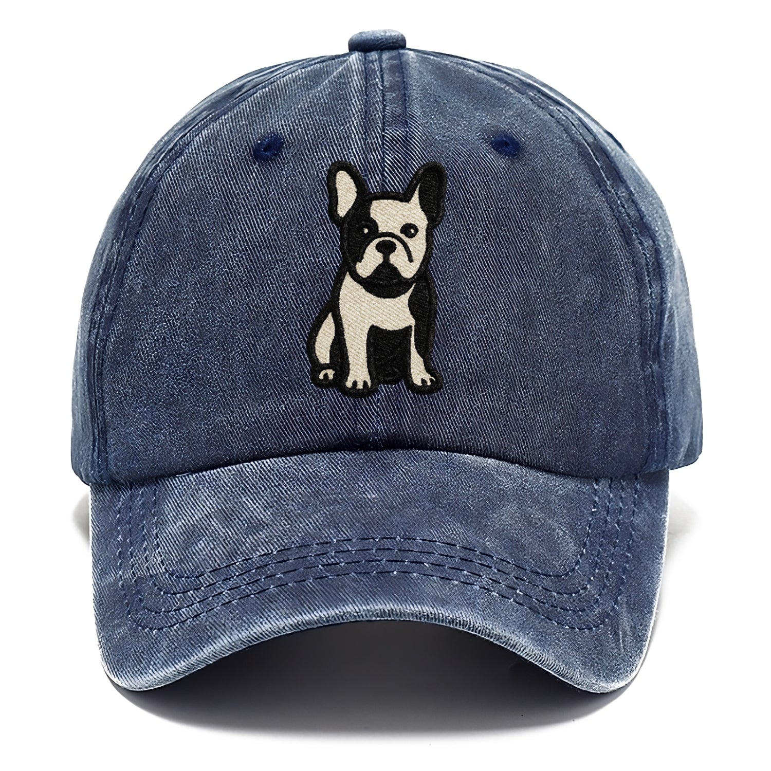 French Bulldog Black And White Tuxedo Pose Hat
