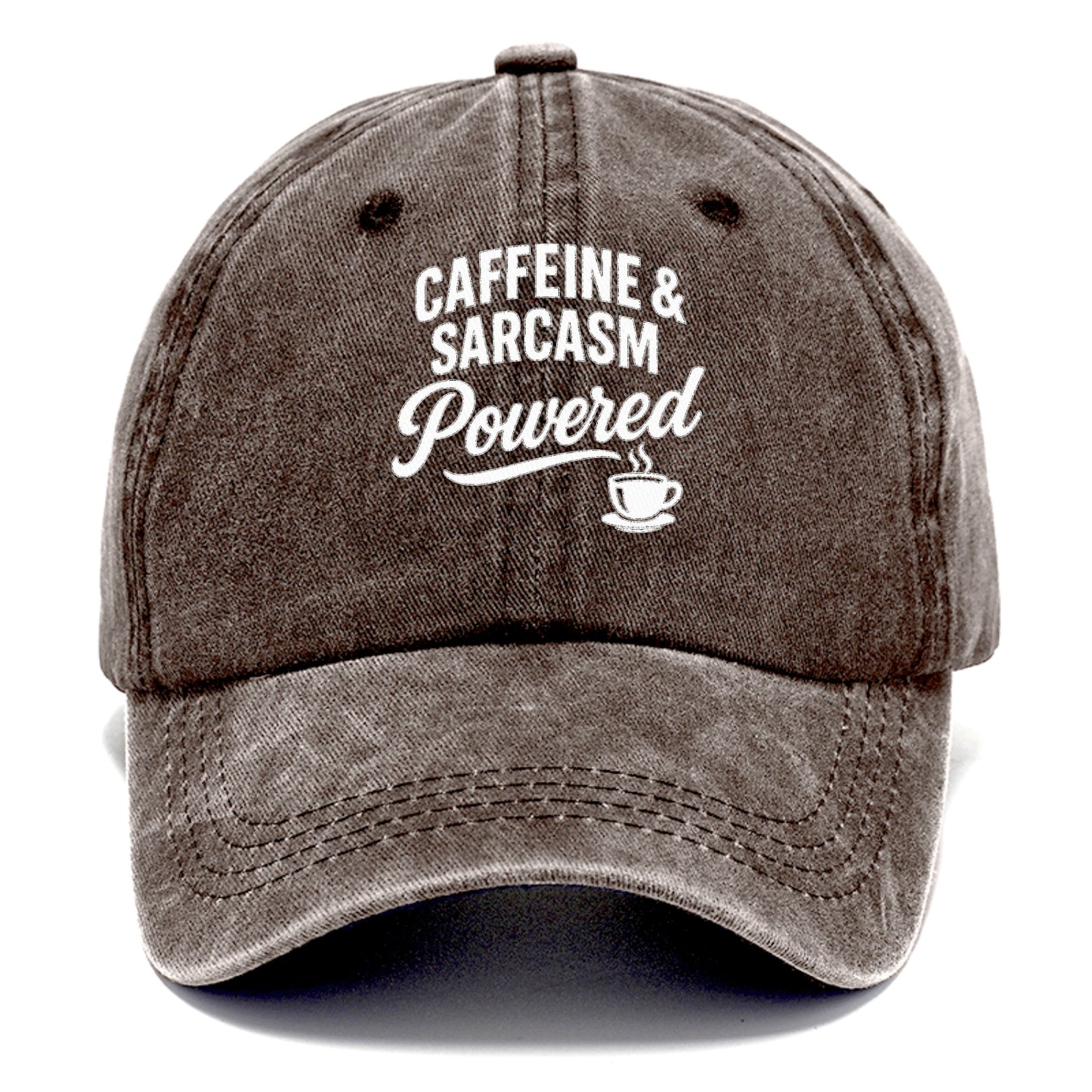caffeine and sarcasm powered design Hat