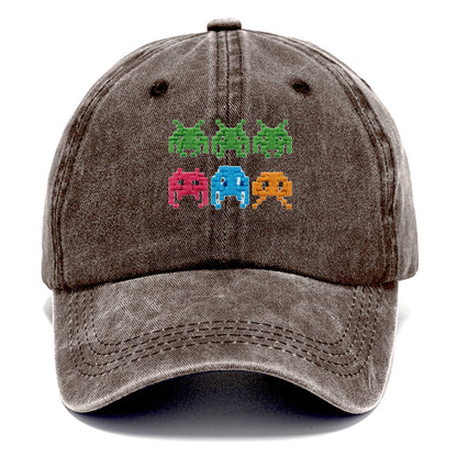 pixelated retro gaming Hat