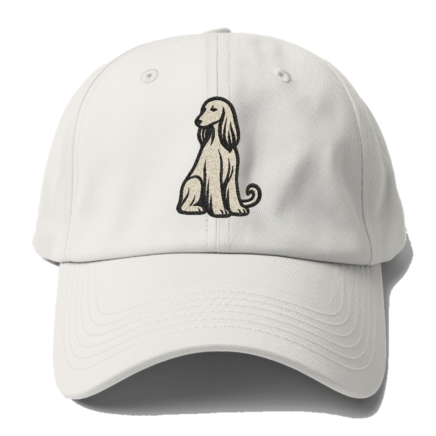 Afghan Hound Cream Colored Design Hat