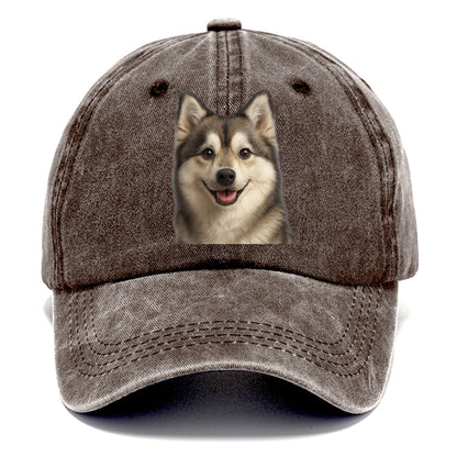 pomsky portrait design Hat