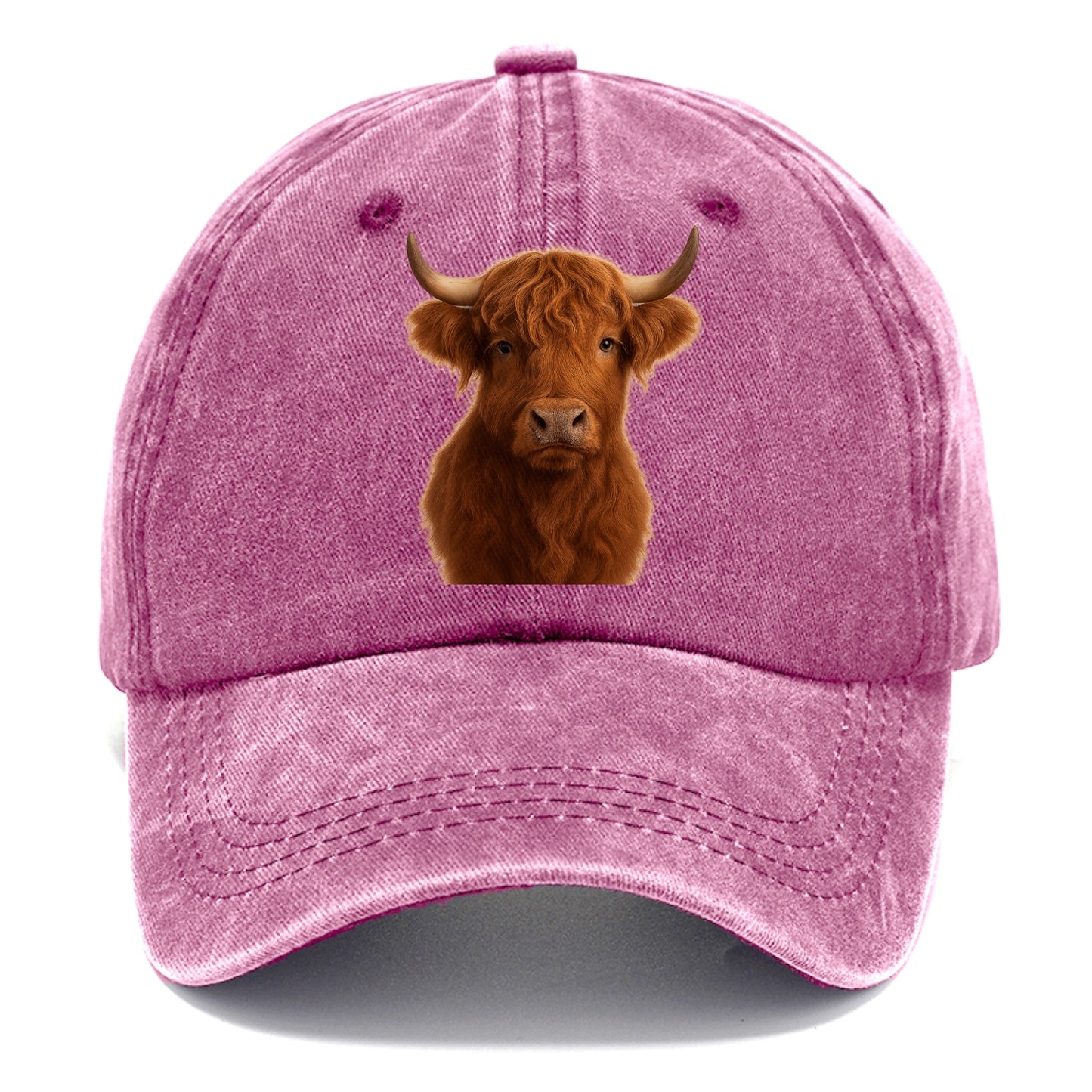 highland cow portrait design Hat