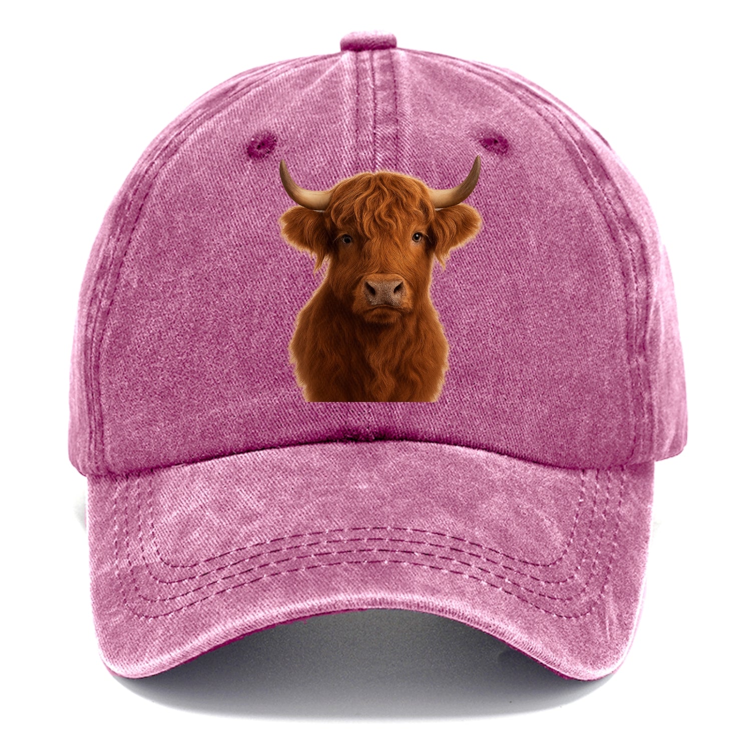 highland cow portrait design Hat