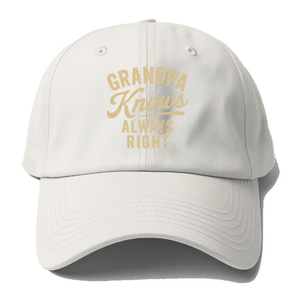 grandpa always right Hat