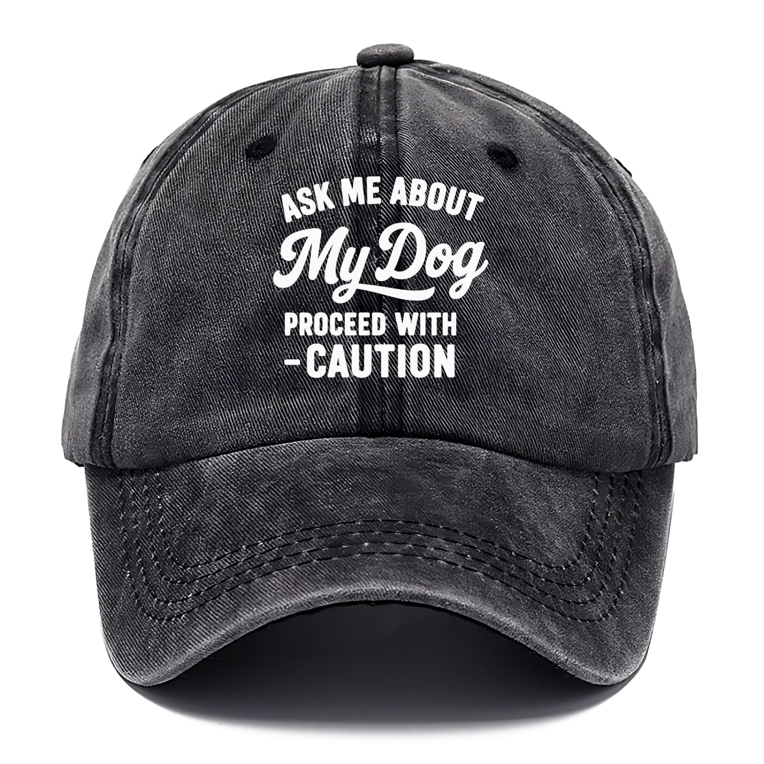 dog proceed with caution Hat
