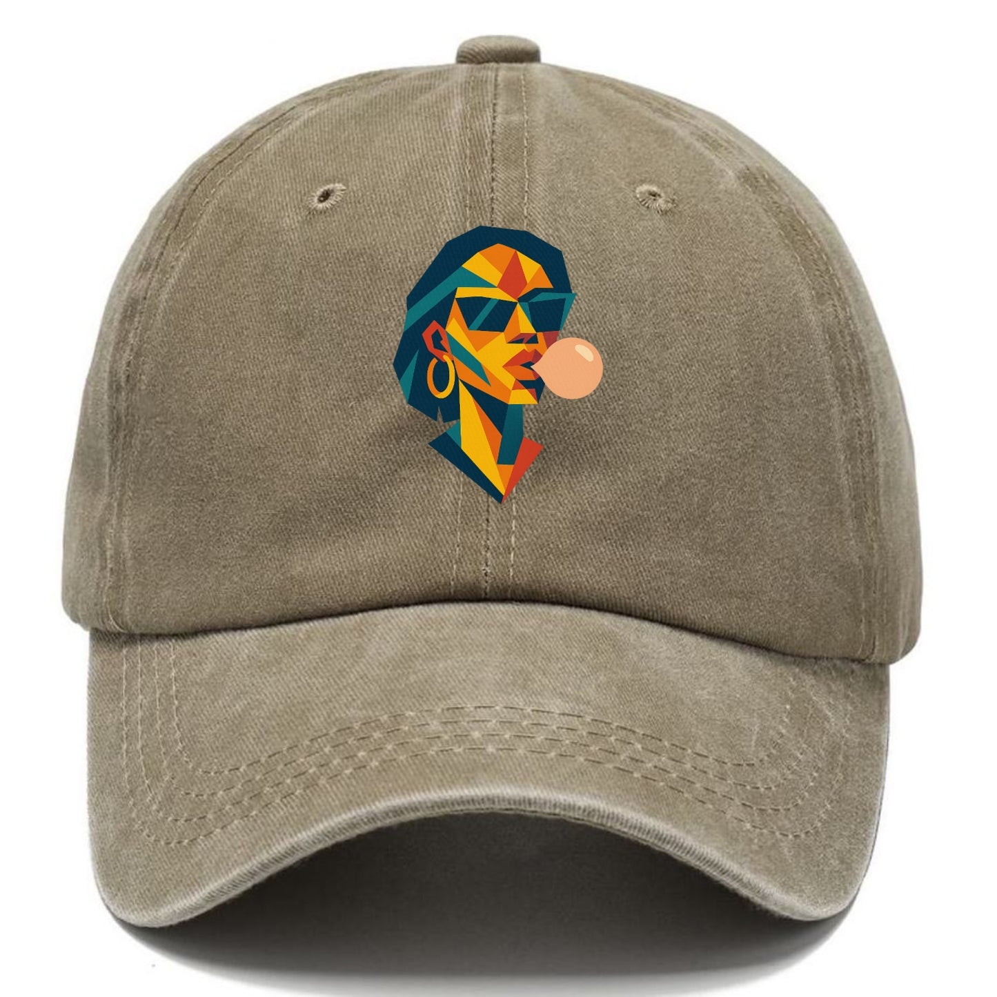 Woman Blowing Bubblegum Hat