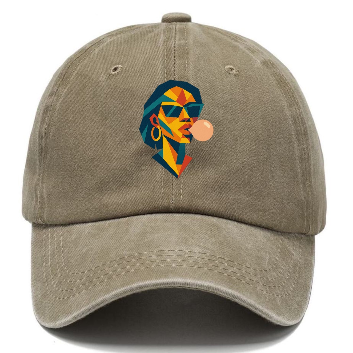 Woman Blowing Bubblegum Hat