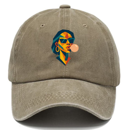 Woman Blowing Bubblegum Hat