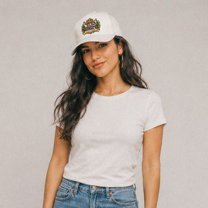 Baruch Hashem Calligraphy Judaism Heritage Baseball Cap – lifestyle photo