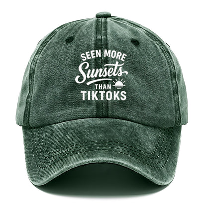 sunset chaser vs tiktok obsession Hat