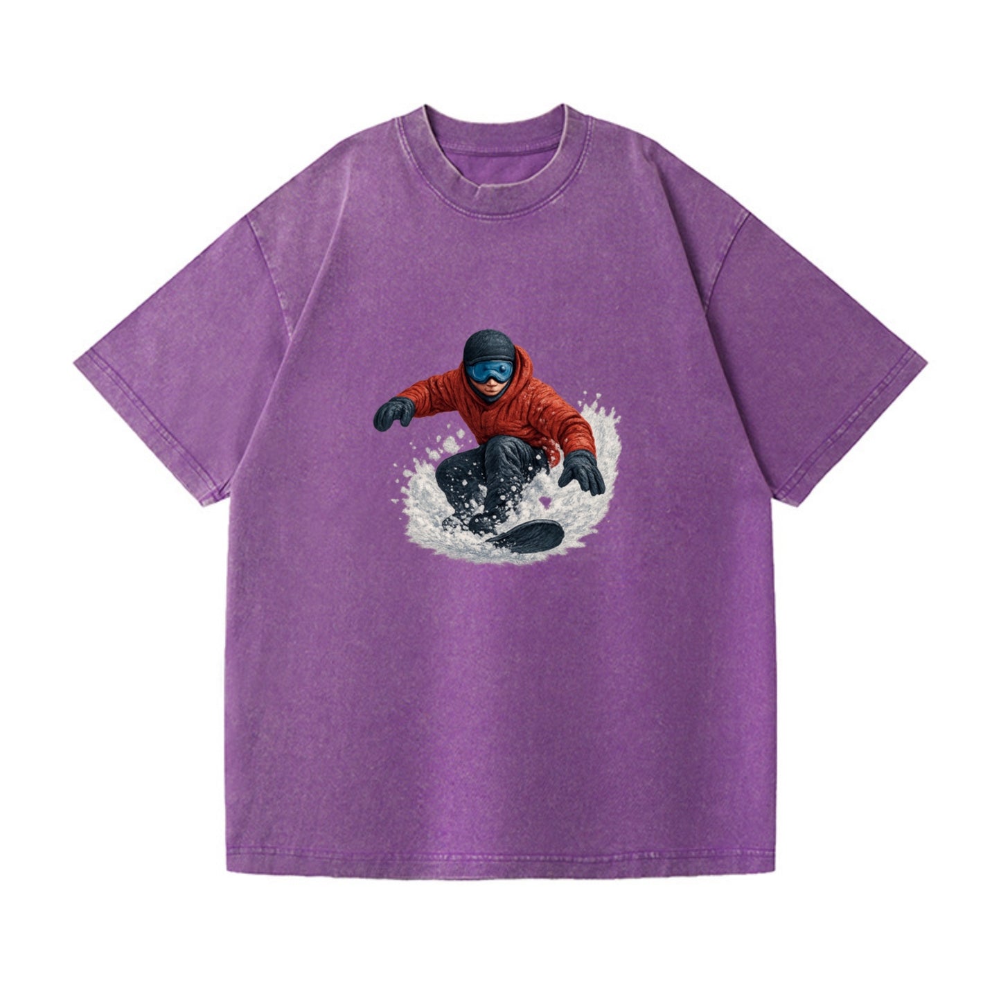 snowboarder carving through fresh powder Hat