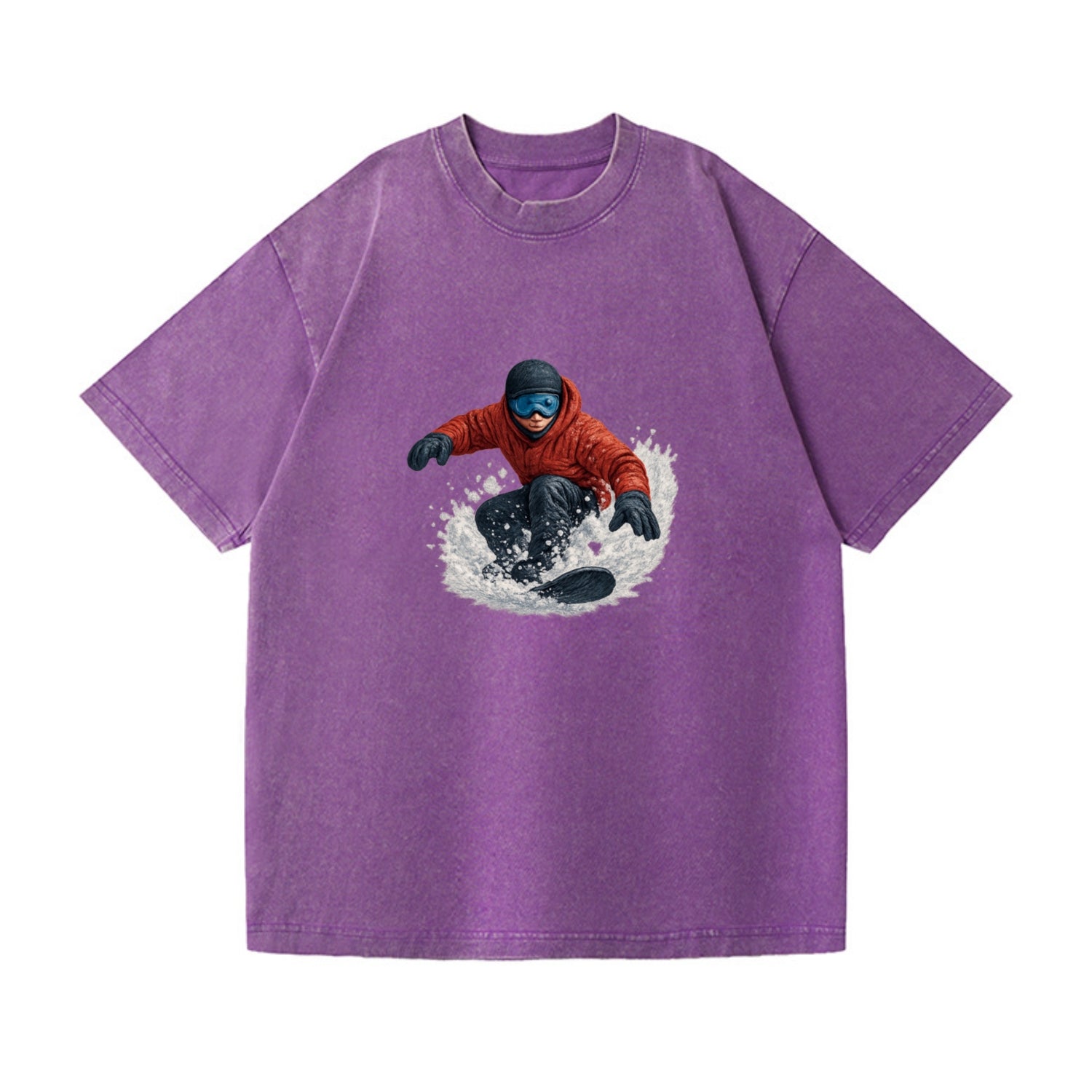 snowboarder carving through fresh powder Hat