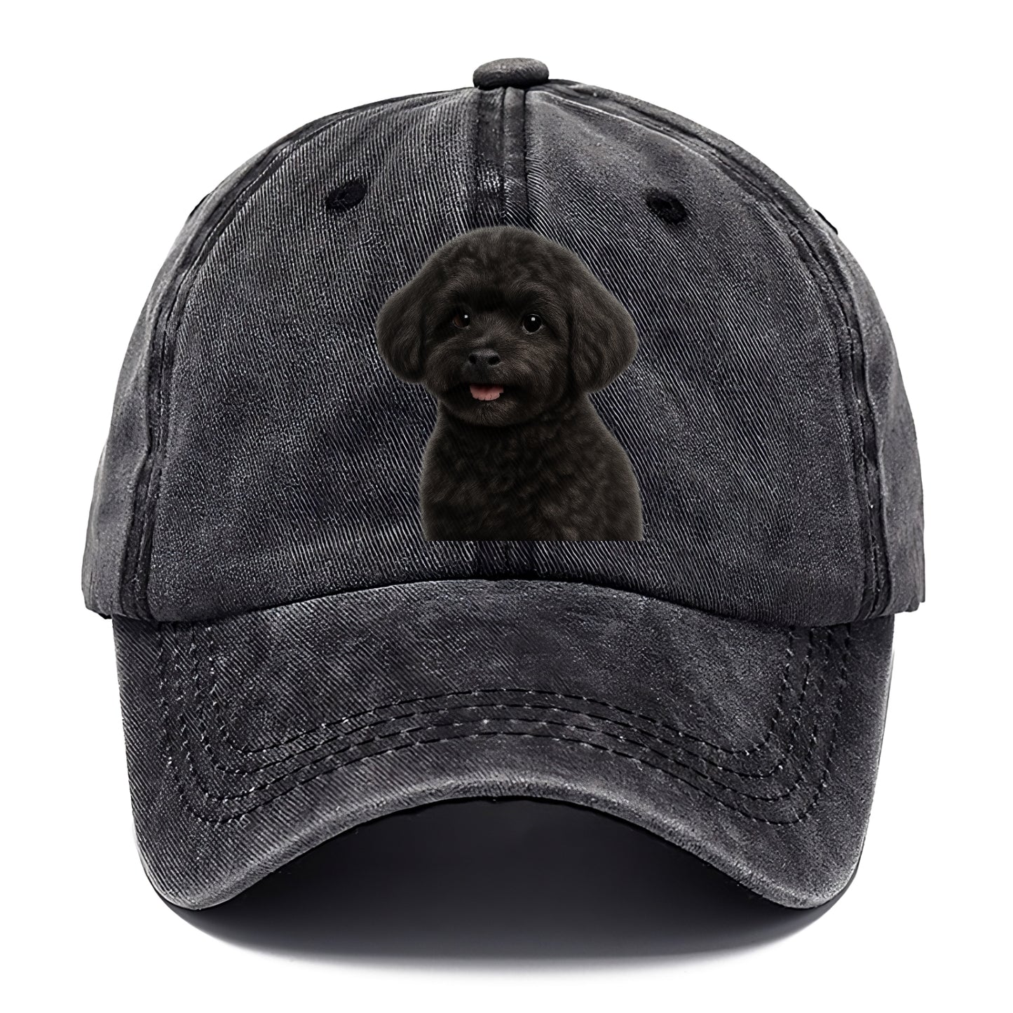 black maltipoo portrait design Hat