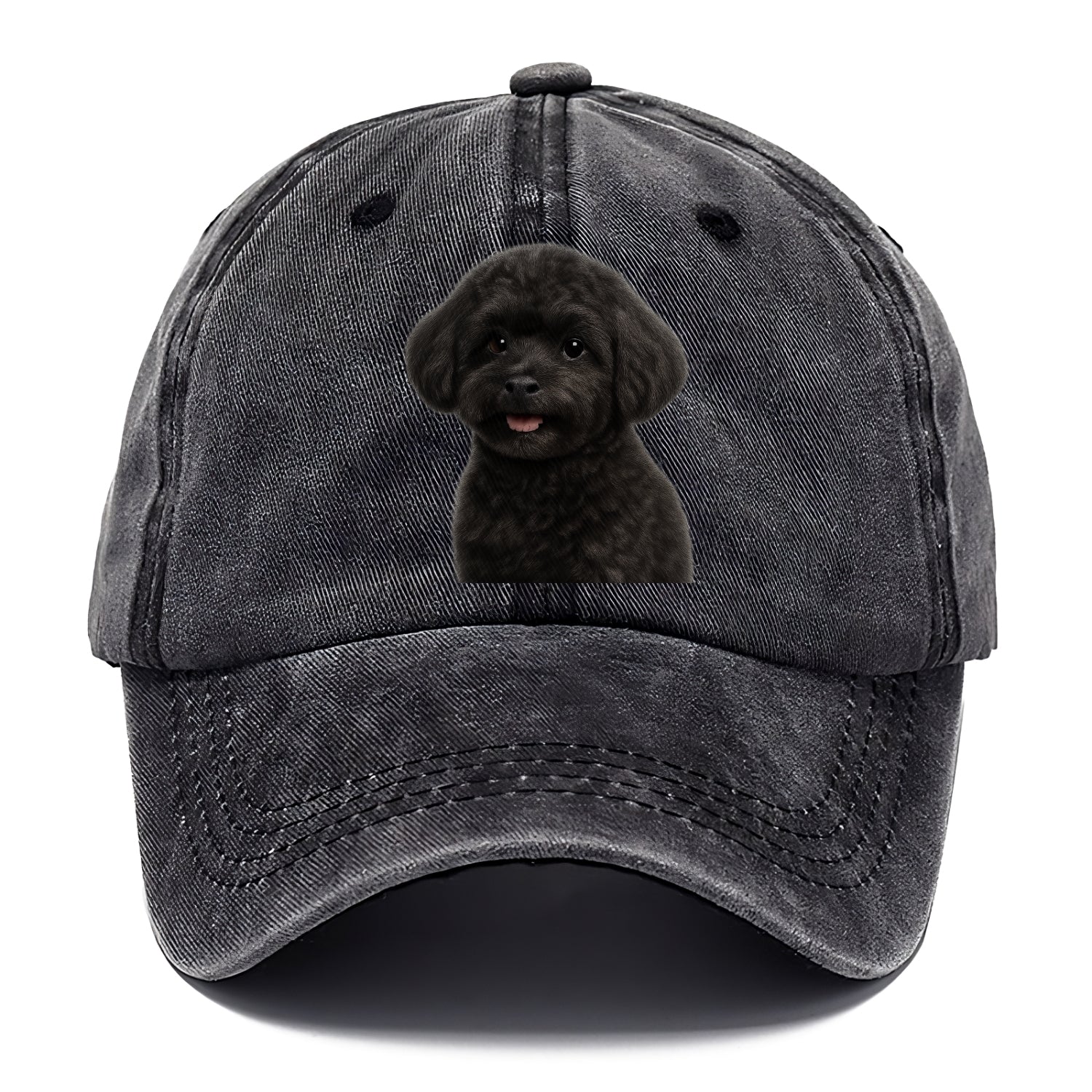black maltipoo portrait design Hat