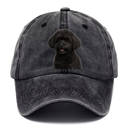 black maltipoo portrait design Hat