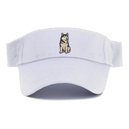 Alaskan Malamute Gray And White Pose Hat