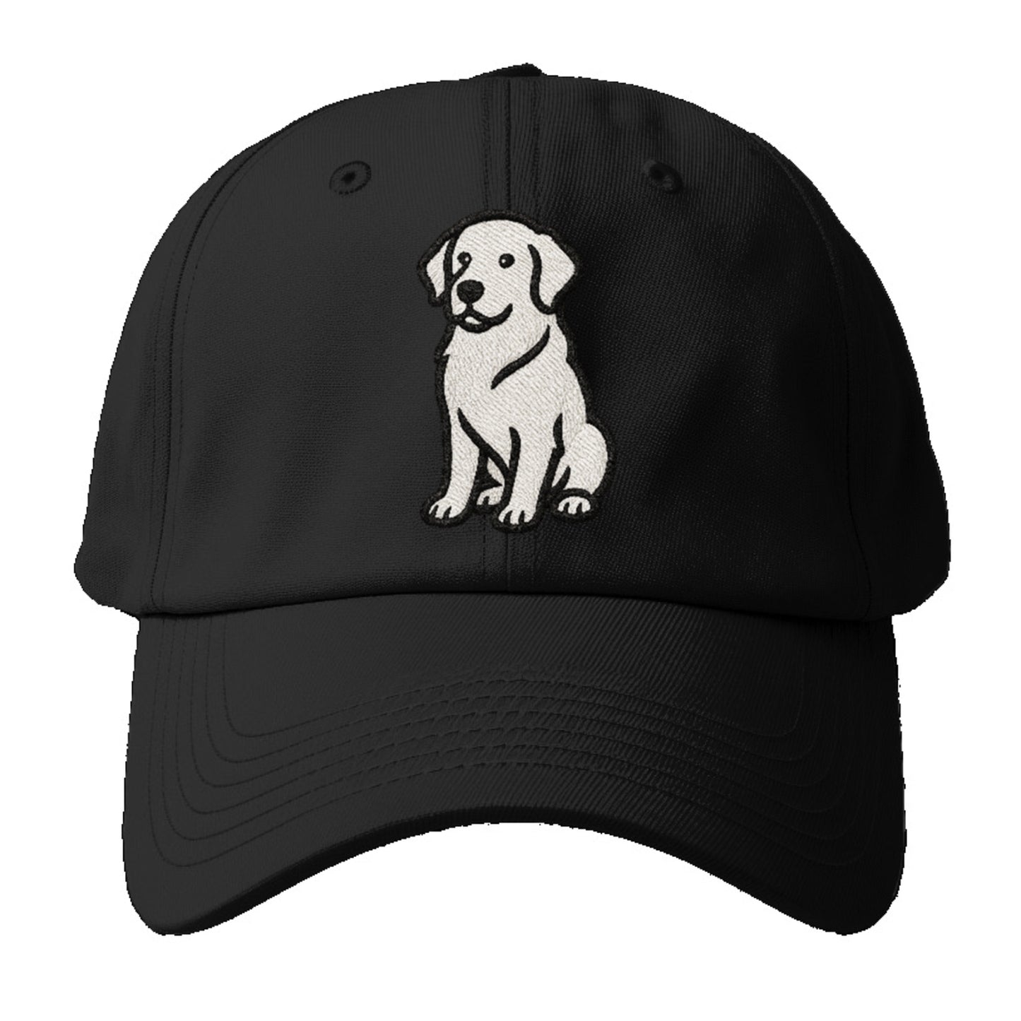 golden-retriever-curious-charm Hat