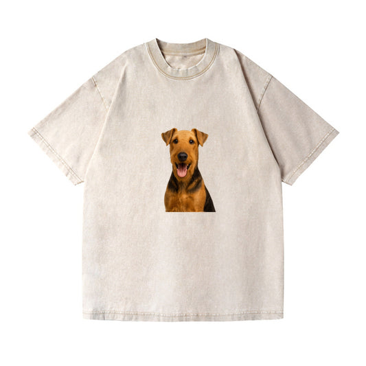 airedale terrier portrait design Hat