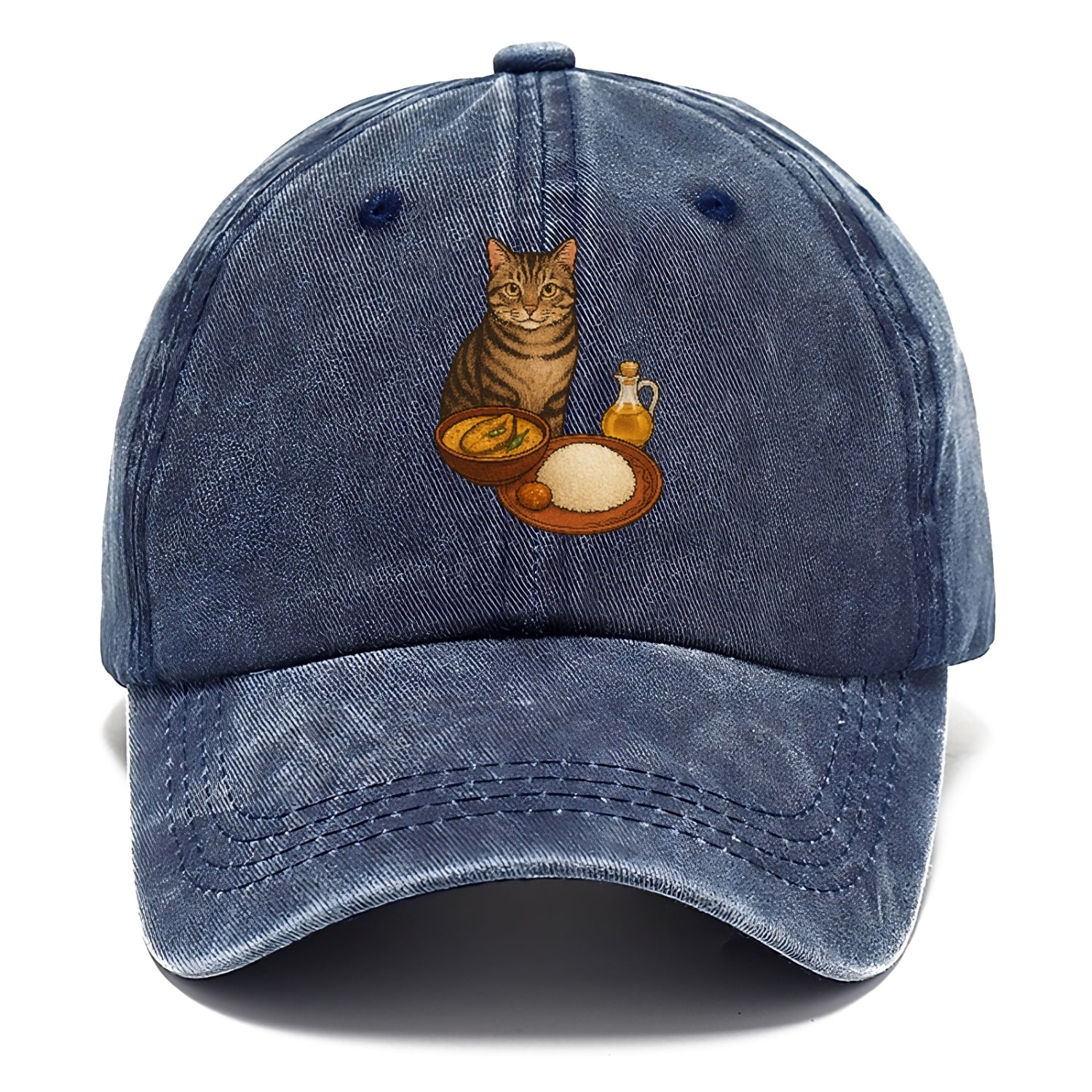 bengali-fish-curry-cat-charm Hat