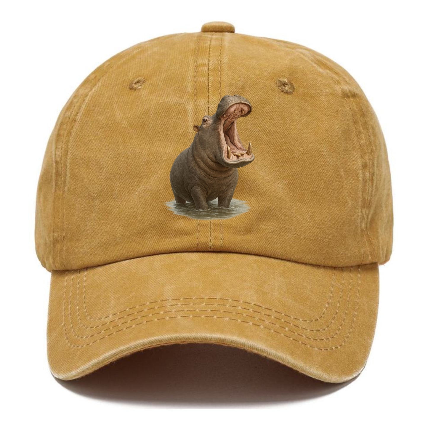 majestic hippo emerging from water Hat