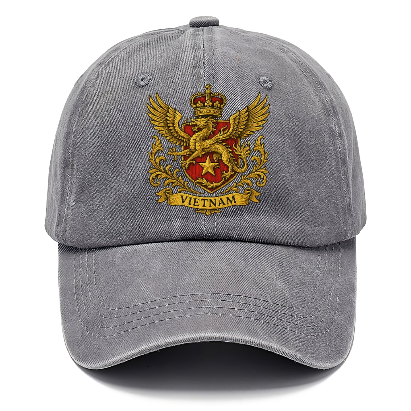 heraldic-emblem-with-dragon-and-text Hat