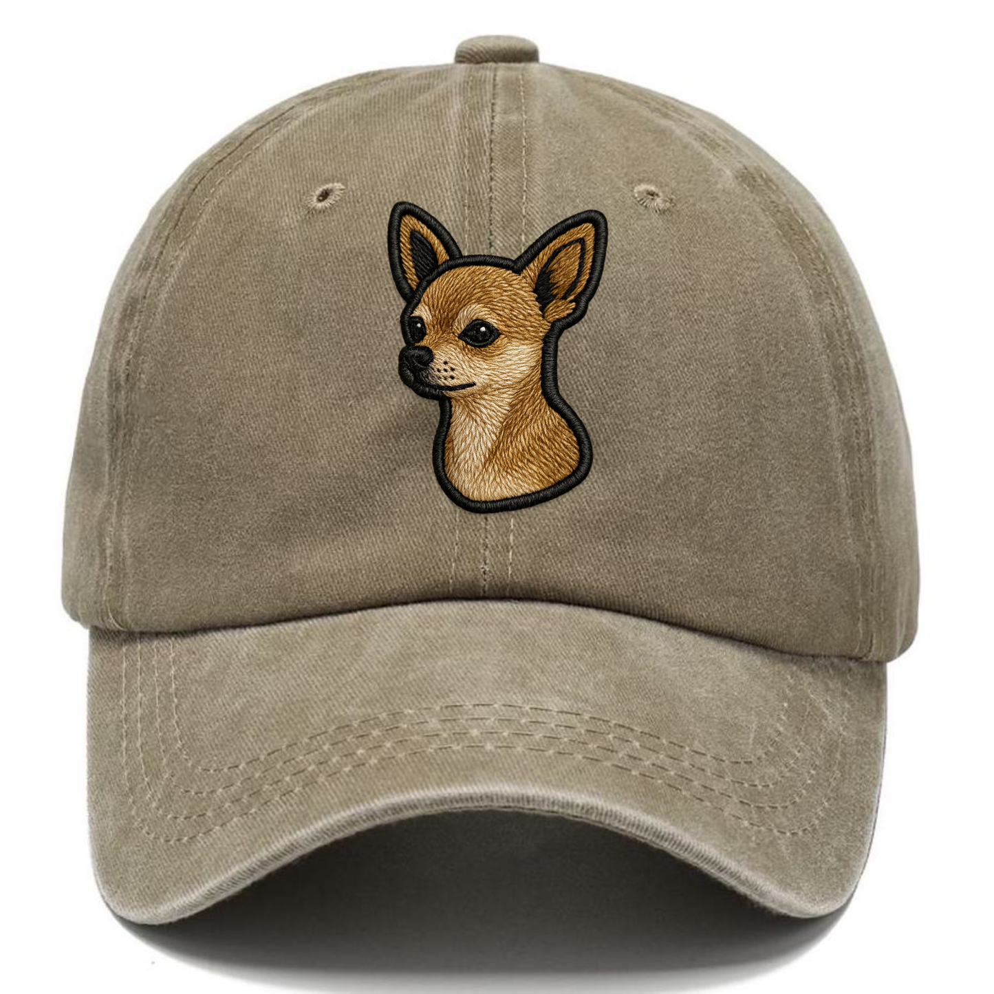 Chihuahua - Modern tiny dog logo with bo - Classic Cap