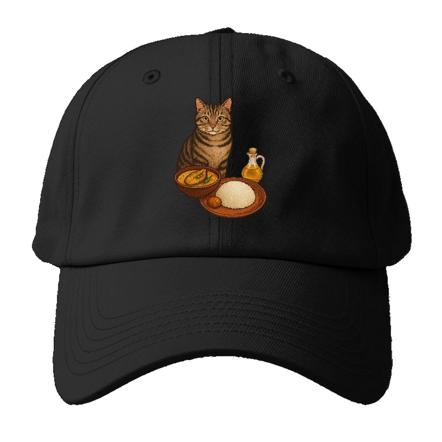 bengali-fish-curry-cat-charm Hat