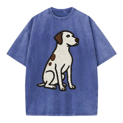 pointer-white-liver-spots-sitting-pose-loyal-spirit Hat