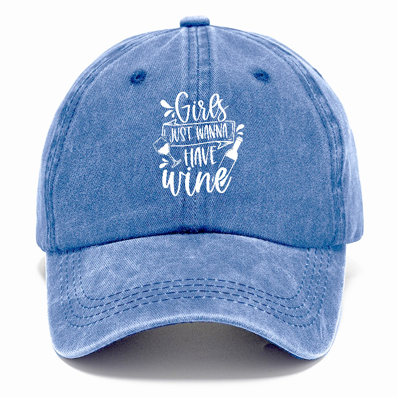 girls just wanna have wine Hat