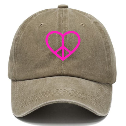 Retro 80s Heart Peace Sign Hat