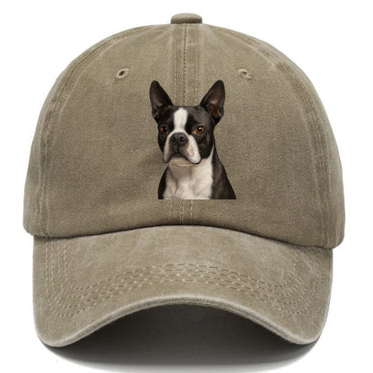 boston terrier portrait design Hat